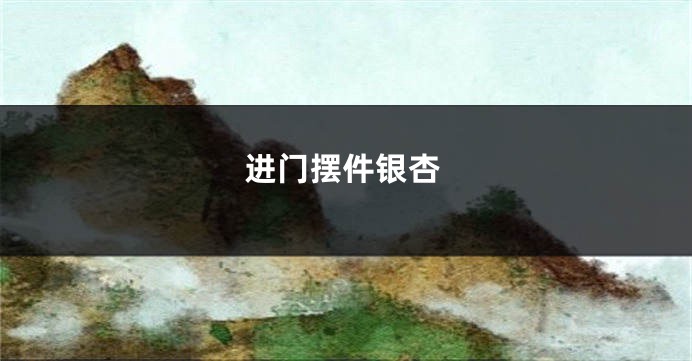 进门摆件银杏