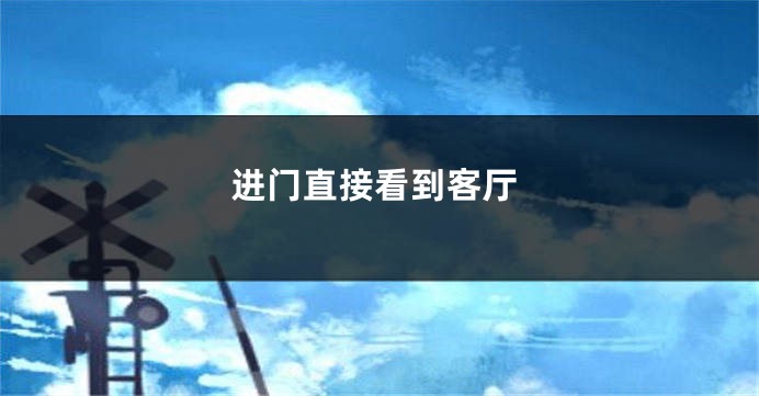 进门直接看到客厅