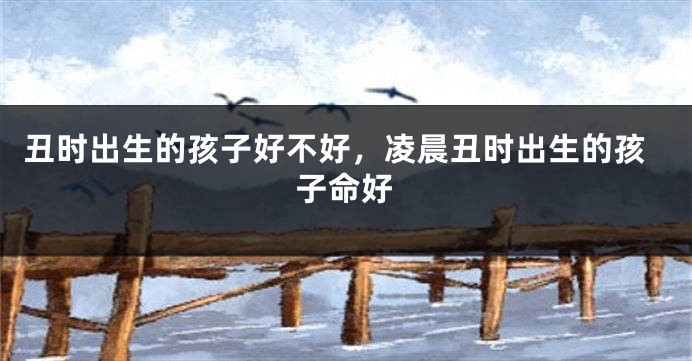 丑时出生的孩子好不好，凌晨丑时出生的孩子命好