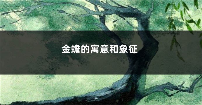 金蟾的寓意和象征