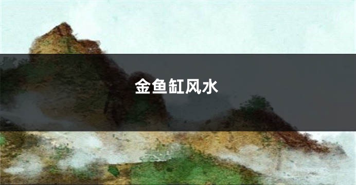 金鱼缸风水