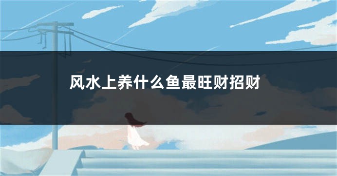 风水上养什么鱼最旺财招财