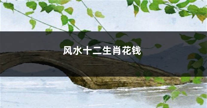 风水十二生肖花钱