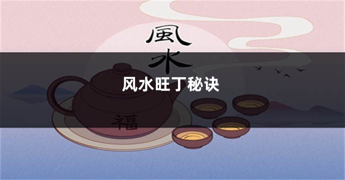 风水旺丁秘诀