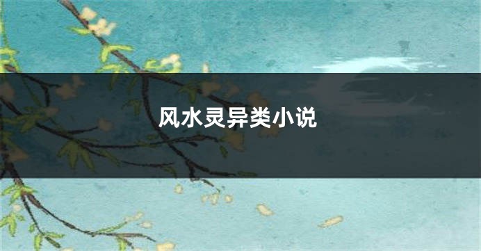 风水灵异类小说