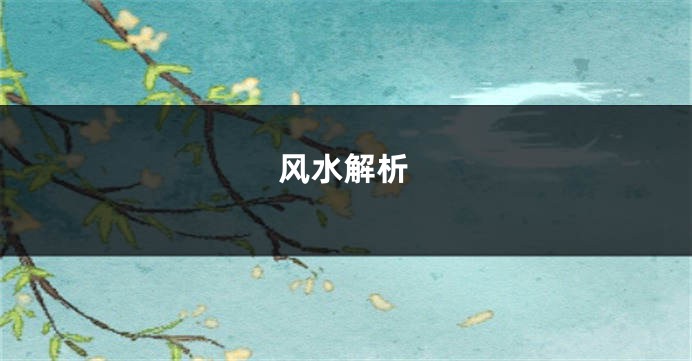 风水解析