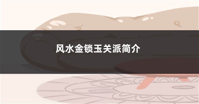 风水金锁玉关派简介
