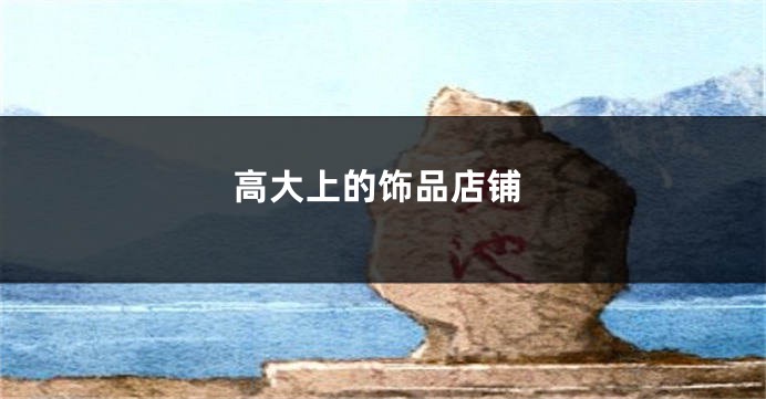 高大上的饰品店铺
