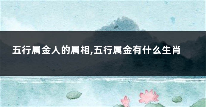 五行属金人的属相,五行属金有什么生肖