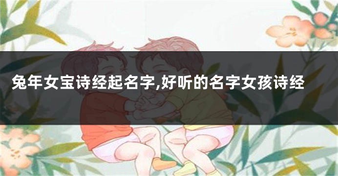 兔年女宝诗经起名字,好听的名字女孩诗经