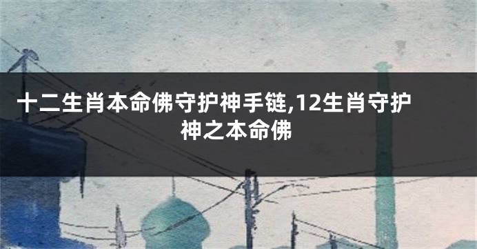 十二生肖本命佛守护神手链,12生肖守护神之本命佛