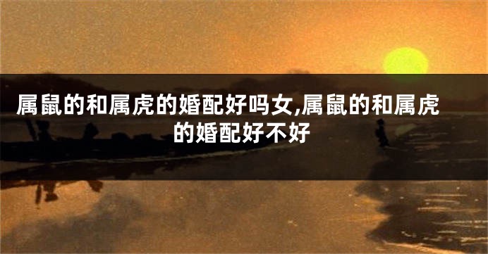属鼠的和属虎的婚配好吗女,属鼠的和属虎的婚配好不好