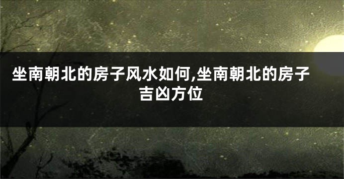 坐南朝北的房子风水如何,坐南朝北的房子吉凶方位