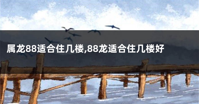 属龙88适合住几楼,88龙适合住几楼好