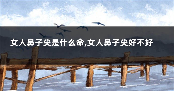 女人鼻子尖是什么命,女人鼻子尖好不好