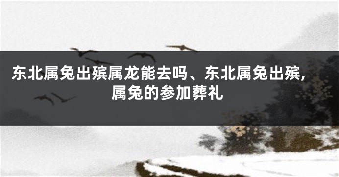 东北属兔出殡属龙能去吗、东北属兔出殡,属兔的参加葬礼