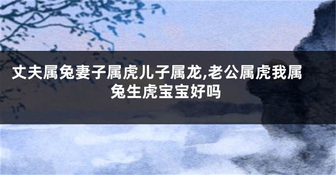 丈夫属兔妻子属虎儿子属龙,老公属虎我属兔生虎宝宝好吗
