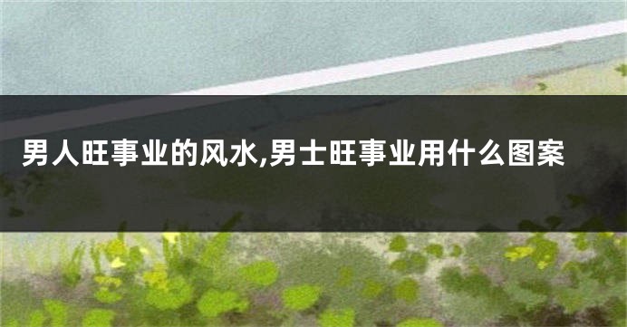 男人旺事业的风水,男士旺事业用什么图案