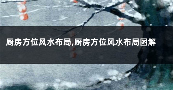 厨房方位风水布局,厨房方位风水布局图解