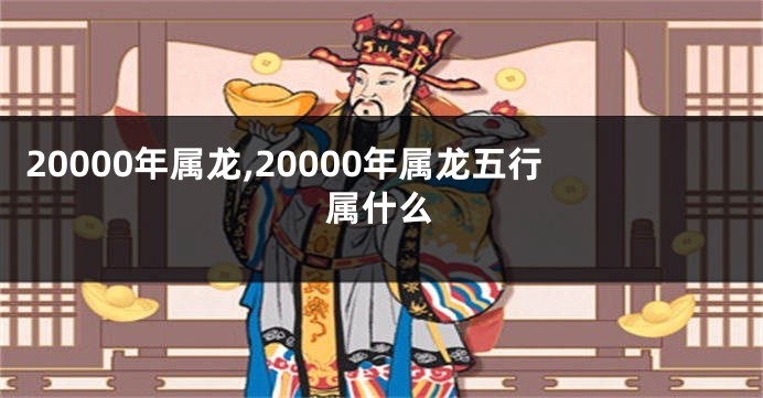20000年属龙,20000年属龙五行属什么