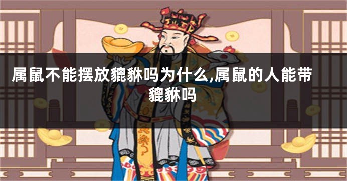 属鼠不能摆放貔貅吗为什么,属鼠的人能带貔貅吗