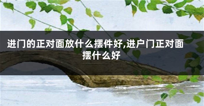 进门的正对面放什么摆件好,进户门正对面摆什么好