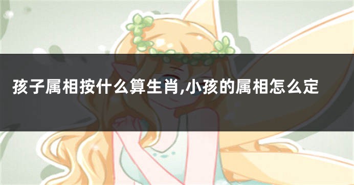 孩子属相按什么算生肖,小孩的属相怎么定