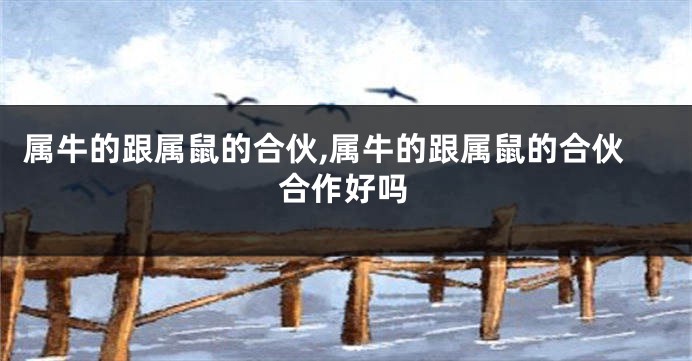 属牛的跟属鼠的合伙,属牛的跟属鼠的合伙合作好吗