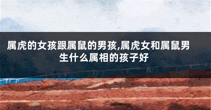 属虎的女孩跟属鼠的男孩,属虎女和属鼠男生什么属相的孩子好