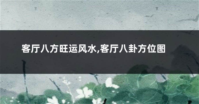 客厅八方旺运风水,客厅八卦方位图