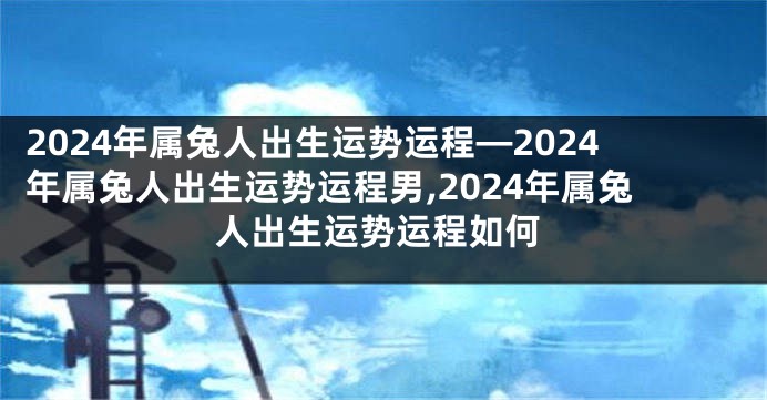 2024年属兔人出生运势运程—2024年属兔人出生运势运程男,2024年属兔人出生运势运程如何