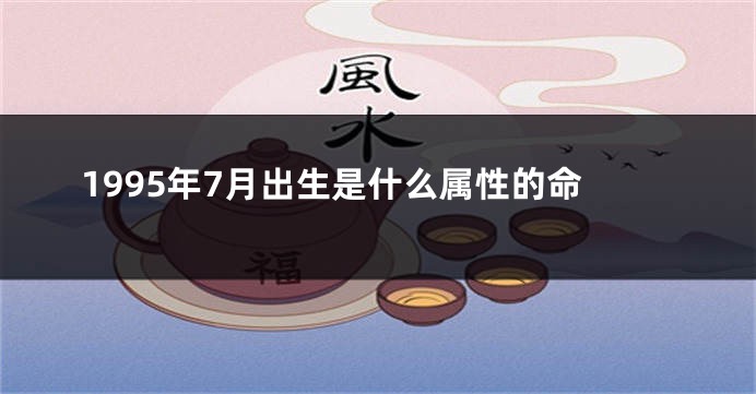 1995年7月出生是什么属性的命