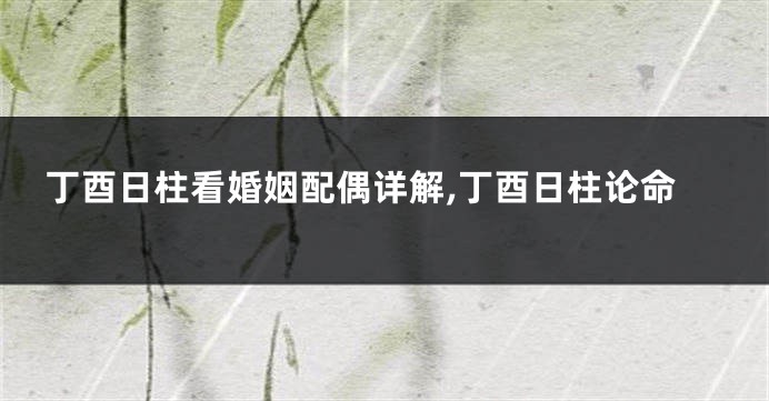 丁酉日柱看婚姻配偶详解,丁酉日柱论命