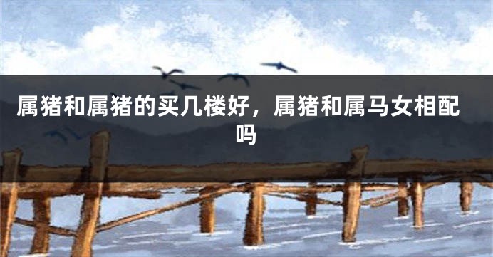属猪和属猪的买几楼好,属猪和属马女相配吗