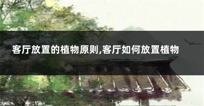 客厅放置的植物原则,客厅如何放置植物