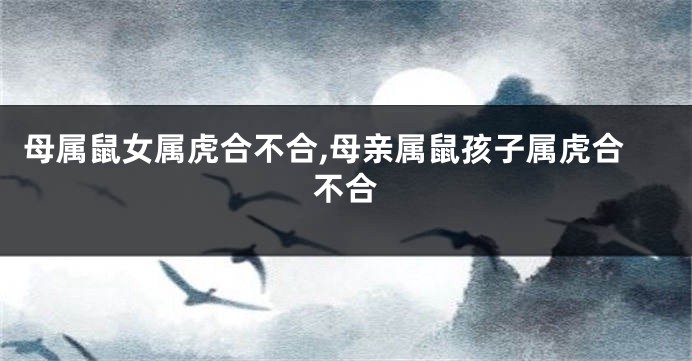 母属鼠女属虎合不合,母亲属鼠孩子属虎合不合