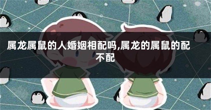 属龙属鼠的人婚姻相配吗,属龙的属鼠的配不配