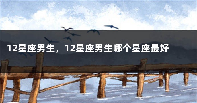 12星座男生，12星座男生哪个星座最好
