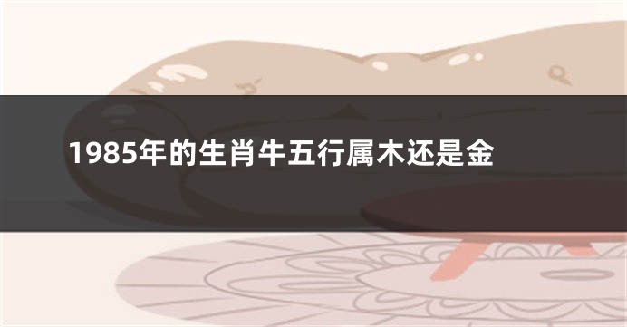 1985年的生肖牛五行属木还是金