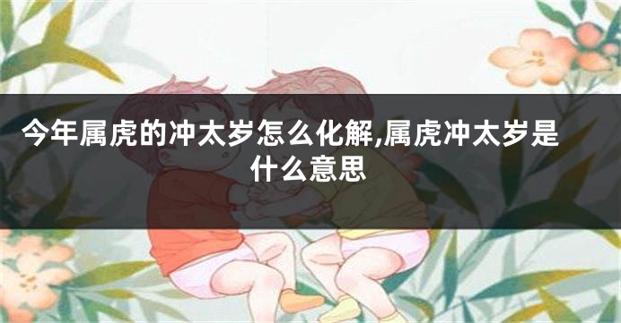 今年属虎的冲太岁怎么化解,属虎冲太岁是什么意思