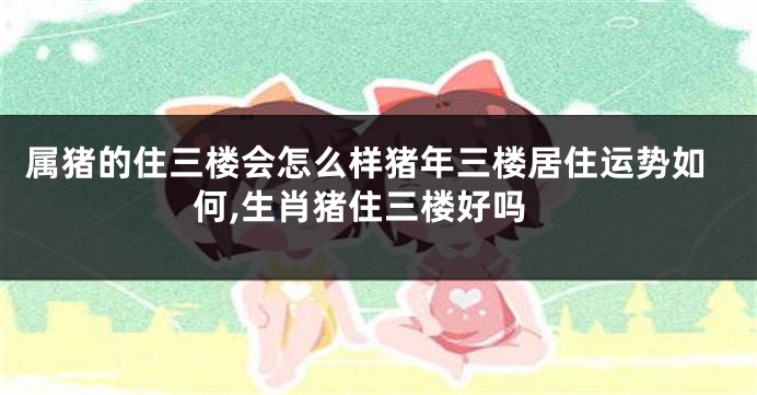 属猪的住三楼会怎么样猪年三楼居住运势如何,生肖猪住三楼好吗