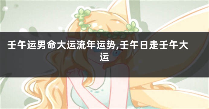 壬午运男命大运流年运势,壬午日走壬午大运