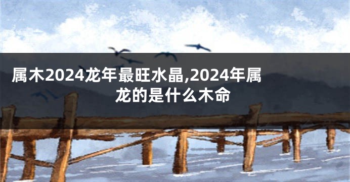 属木2024龙年最旺水晶,2024年属龙的是什么木命