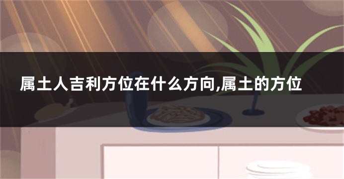 属土人吉利方位在什么方向,属土的方位
