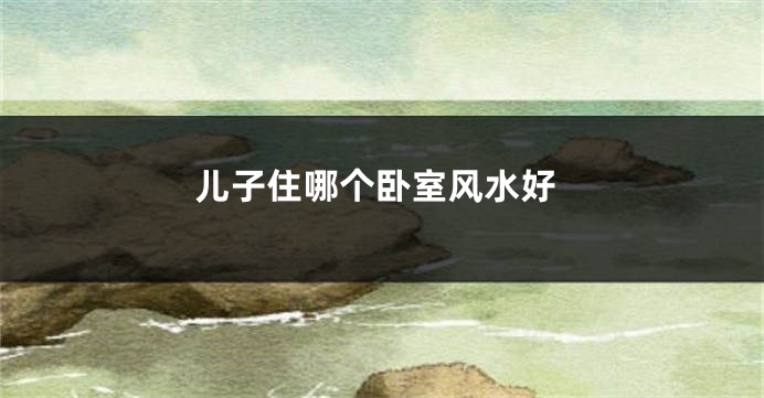 儿子住哪个卧室风水好