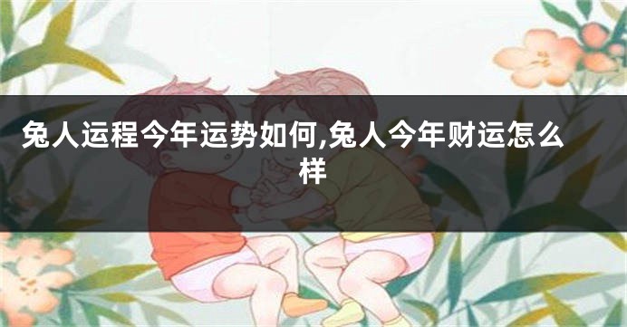 兔人运程今年运势如何,兔人今年财运怎么样