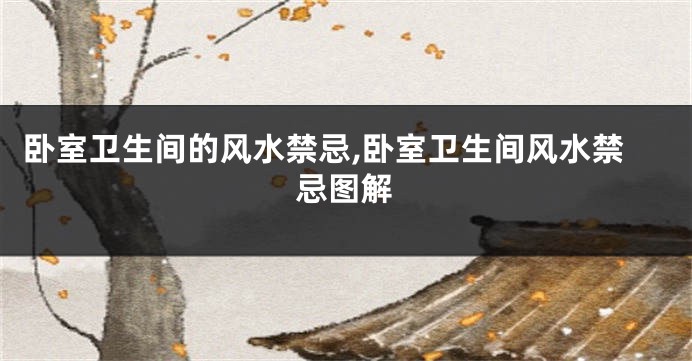 卧室卫生间的风水禁忌,卧室卫生间风水禁忌图解
