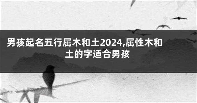 男孩起名五行属木和土2024,属性木和土的字适合男孩