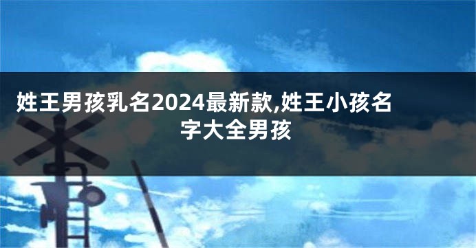 姓王男孩乳名2024最新款,姓王小孩名字大全男孩