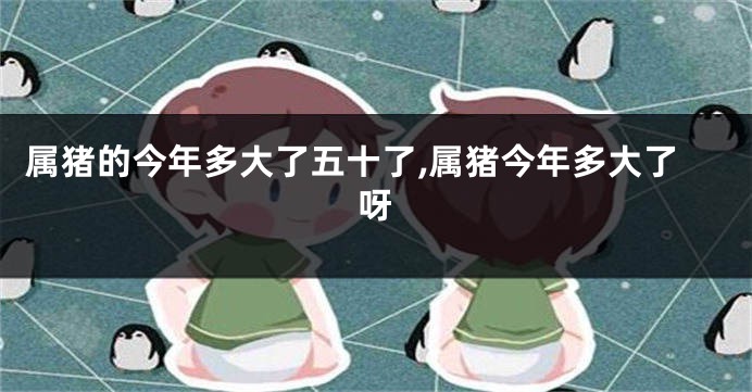 属猪的今年多大了五十了,属猪今年多大了呀